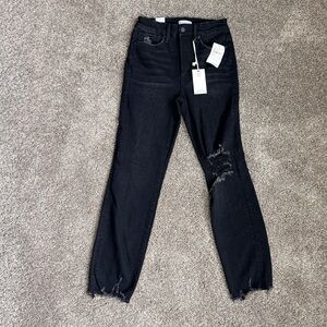 Good American Charcoal High Rise Jeans